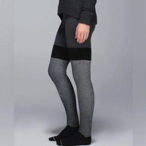 Lululemon After Asana Socks Sparkle Lurex - Black/Ghost - OS